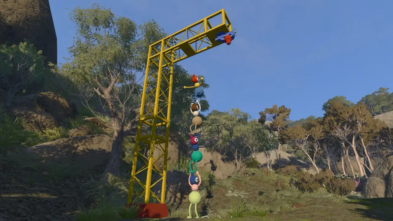 Big Walk players solving a cooperative puzzle